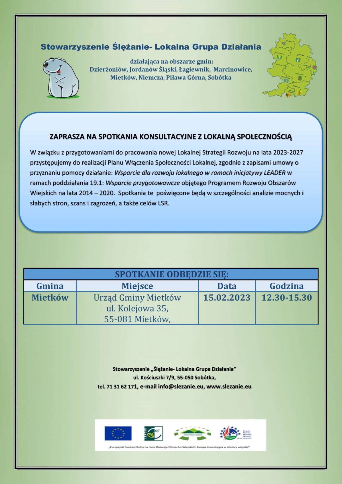 Zaproszenie na spotkanie konsultacyjne